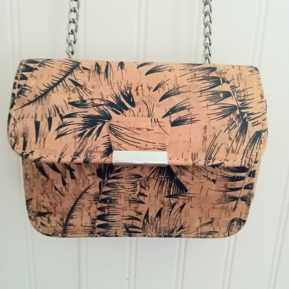 Handbags - Cork Women Crossbody Purse Cute Tropical Vacation Bag Chain Fern Girls Teen Adul